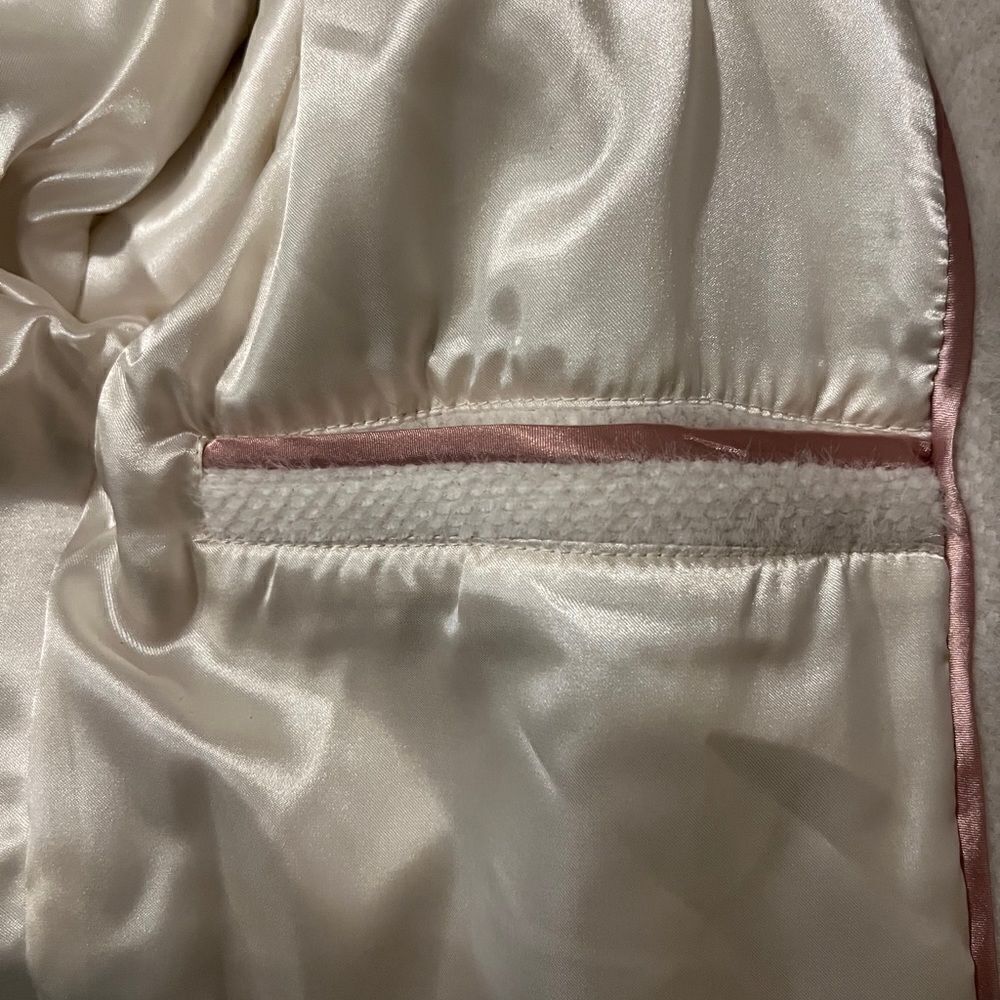 Calvin Klein Womens Belted Shirt Jacket Ivory Missing Belt Medium NWT NWD - Picture 6 of 8